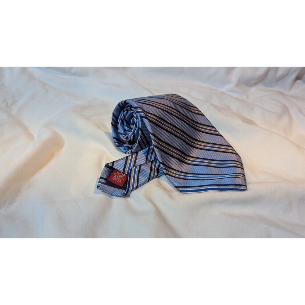 Chaps Blue Stripped Silk Tie